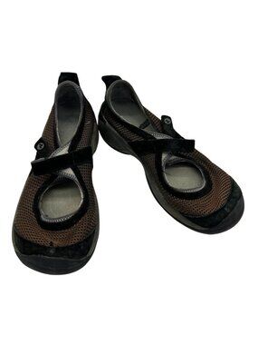 Merrell Womens Encore Strap Mary Jane Flat Sandals Size 8 Brown Mesh Casual
